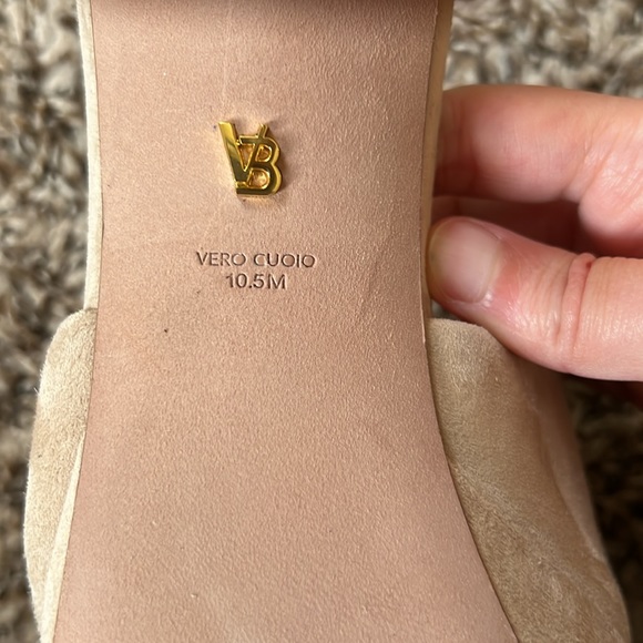 Veronica Beard Dali Suede Platform Mule in Sand Size 10.5M - Picture 8 of 10